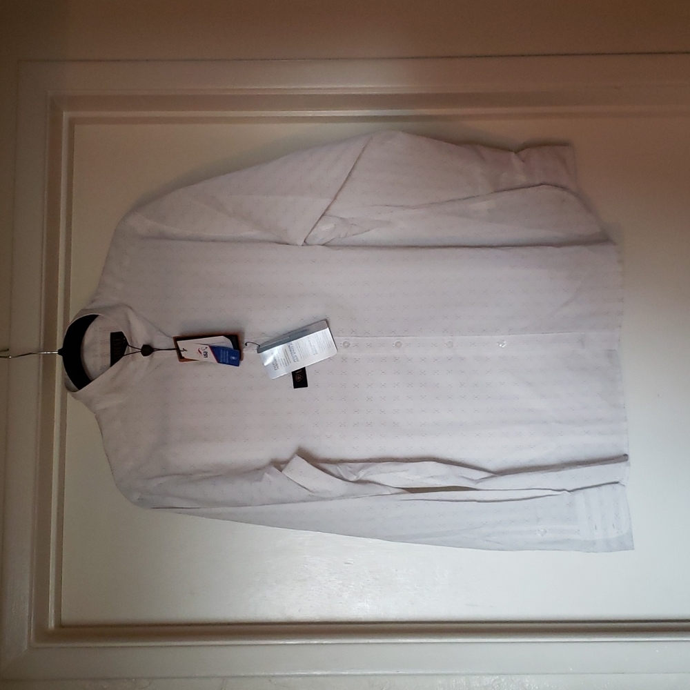 NWT Ariat Pro Series English Button Up Show Shirt with Wrap Collars Size 40